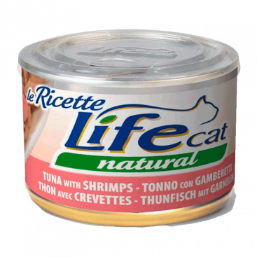 Консерви для котів з тунцем і креветками LifeCat - Le Ricette 150 г