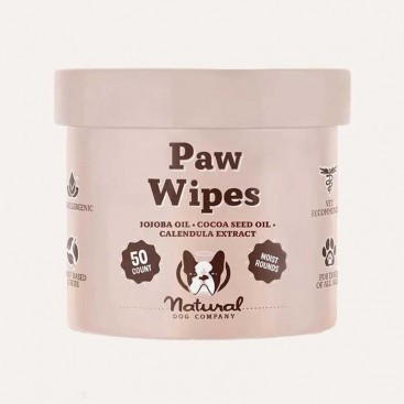 Салфетки для лап Natural Dog Company - Paw Wipes, 50 шт