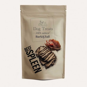 Натуральні ласощі для собак яловича селезінка Bark&Tail - Dog Treats 100 % Beef Spleen , 50 г