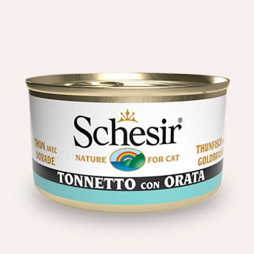 Влажный корм для кошек с тунцом и дорадо Schesir - Tuna with Dorado, 85 г