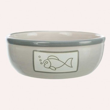 Керамічна миска для котів Trixie grey 0,35 л/12,5 см