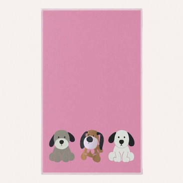 Рушник для тварин PetBath - Three Dogs Pink (70x140 см)