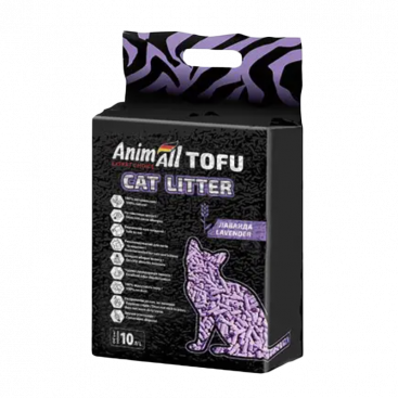 Соєвий наповнювач з ароматом лаванди  AnimAll - Tofu Lavender, 4.7 кг/10л
