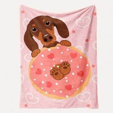 Плед для животных Home Creative - Dachshunds with donuts, 70х100 см