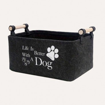 Корзина для хранения игрушек для собак ElegaPet - Life is better with a dog