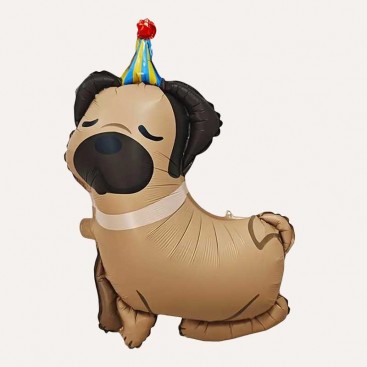 Повітряна кулька на день народження песика Fiesta - Pug