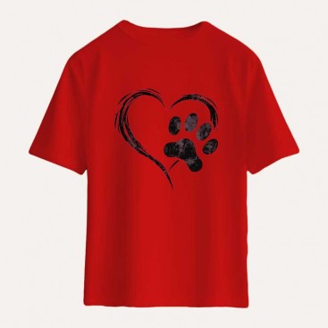 Футболка женская InLove - Red Paw, L