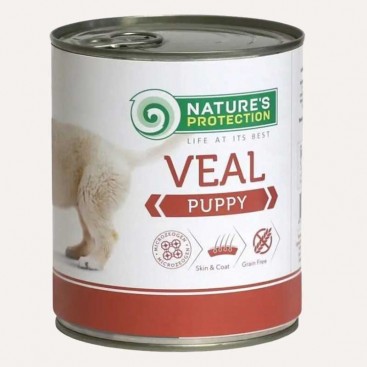 Консерви для цуценят з телятиною Natures Protection - Veal 400 г