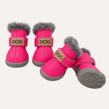 Черевики для собак DOG - Pink, розмір 3