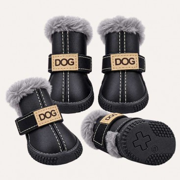 Ботинки для собак DOG - Black, размер 5