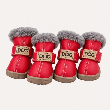 Черевики для собак DOG - Red, розмір 3
