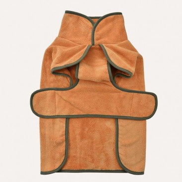 Плюшевый халат без капюшона CareDo - Orange, 3XL