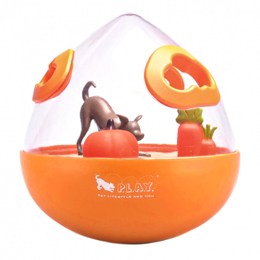 Інтерактивна іграшка-головоломка для собак Pet Play - Wobble Ball Orange