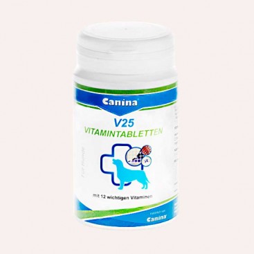 Полівітамінний комплекс для собак Canina - V25 Vitamintabletten 100 г