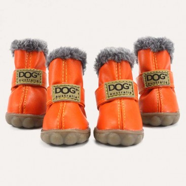 Зимові уггі для собак Dog Australia - Orange, M-3 (5х4,5 см)