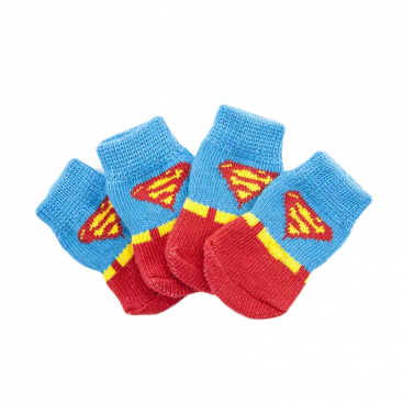 Носки Superman 4 шт. - Pet Socks, L (3,5х9 см)