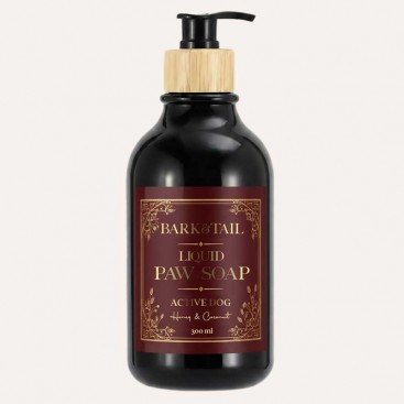 Жидкое мыло для лап с ароматом меда и кокоса для активных собак Bark&Tail - Active Dog liquid paw soap, 300 мл