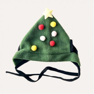 Різдвяна шапка для тварин ялинка PetsIn - Christmas Tree hat dark green, L