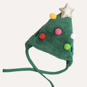 Рождественская шапка для животных елка PetsIn - Christmas Tree hat green