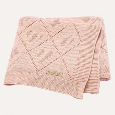 Плед для тварин Home Creative - Knitted Hearts Pink, 70х90 см