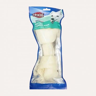 Косточка для чистки зубов натуральная кожа - Trixie Denta Fun 11 см/50 г