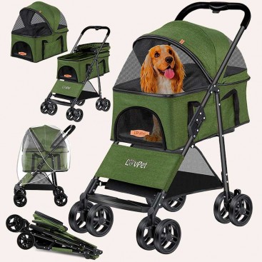 Коляска для собак LovPet - Pet Buggy 2in1, Khaki