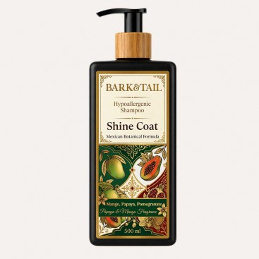 Гіпоалергенний шампунь для відновлення блиску шерсті Bark&Tail - Shine Coat Mexican Botanical,250 мл