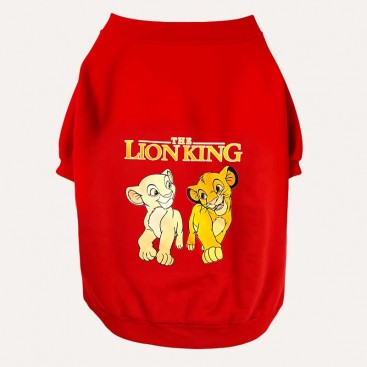 Свитшот для животных Thie Lion King - Simba & Nala red, S