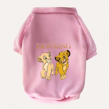 Свитшот для животных Thie Lion King - Simba & Nala pink, S