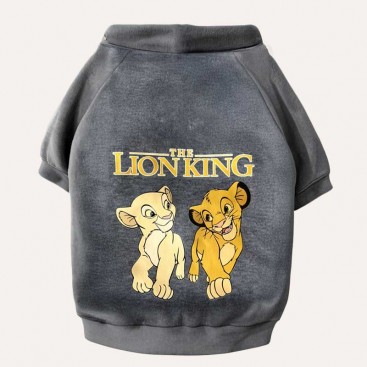 Свитшот для животных Thie Lion King - Simba & Nala grey, S