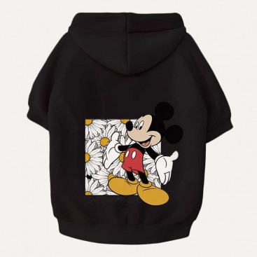 Худі для тварин Mickey Mouse - Mickey with flowers Black, M