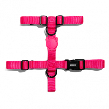 Шлея для собак Zee.Dog - Pink LED H-Harness, S