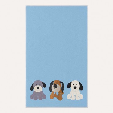 Рушник для тварин PetBath - Three Dogs Blue (70x140 см)