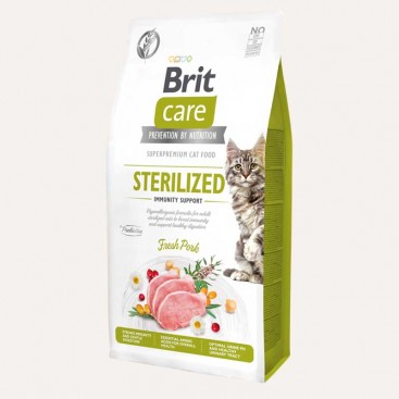 Сухий корм для стерилізованих котів Brit Care - Cat by Nutrition Sterilized Immunity Support 2 кг