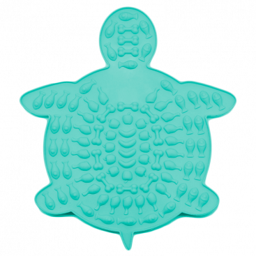 Силіконовий килимок для злизування ласощів у формі черепахи Wpaier, light green