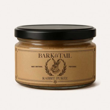 Натуральне пюре для собак з кроликом Bark&Tail - Rabbit Puree, 180 г