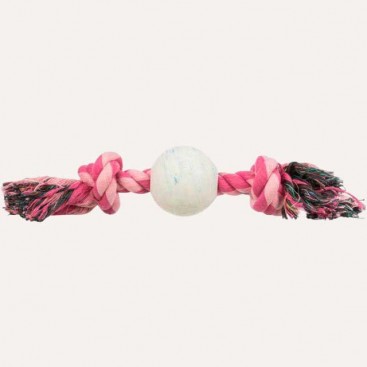 Іграшка для собак Trixie - Канат з м'ячиком pink (36 см)