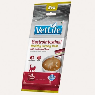 Фарміна кет кремові ласощі VET LIFE CAT GASTROINTESTINAL CREAMY TREAT CHICKEN & TUNA 60 г