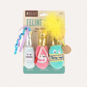 Игрушка для котов PetPlay - Feline Frenzy 3 Wine Bottles