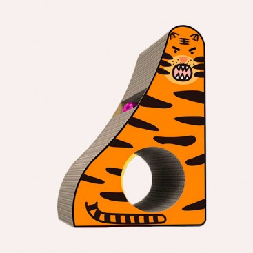 Когтеточка для котов из гофрокартона Tinypet - Tyger Cat Scratcher