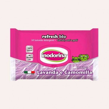 Серветки з ароматом лаванди та ромашки Inodorina - Salvietta Lavanda and Camomilla, 30 шт
