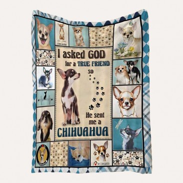 Фланелевий плед для собак Home Creative - Chihuahua, 100x150 см