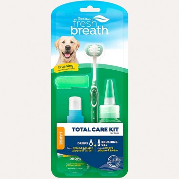 Набір для догляду за ротовою порожниною, великих порід TropiClean - Fresh Breath Total Care Large