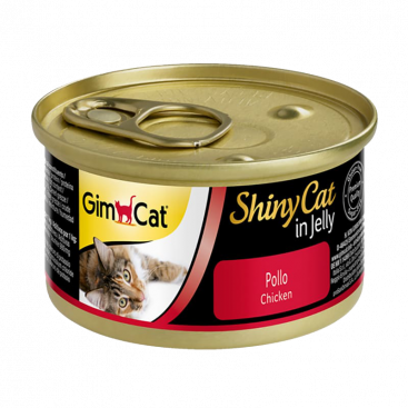 Консервований корм для котів з куркою GimCat - ShinyCat in jelly 70 г