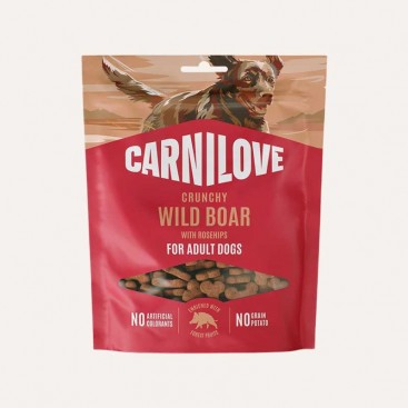Хрустящие лакомства для собак дикий кабан и шиповник Carnilove-Snack Wild Boar with Rosehips, 200 г