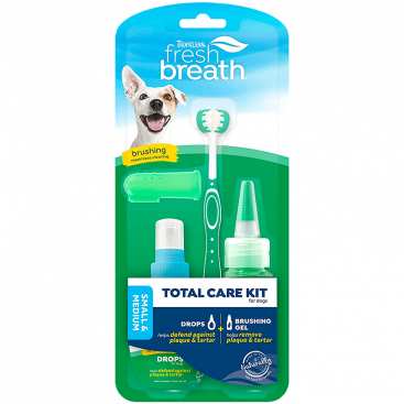 Набір для догляду за ротовою порожниною собак невеликих порід TropiClean - Fresh Breath Total Care