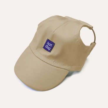 Кепка для собак з еко-шкіри HatDog - Beige, S