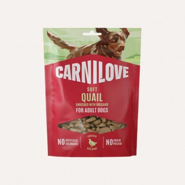 М'які ласощі для собак перепілка та орегано Carnilove-Snack Quail with Oregano, 200 г