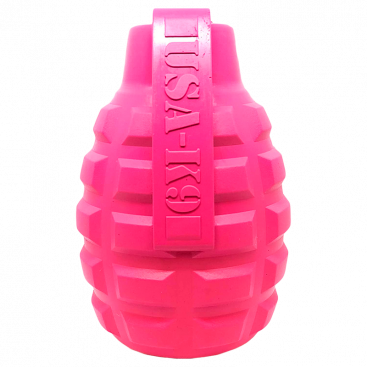 Прочная игрушка для лакомства USA-K9 - Grenade XL, pink