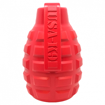 Міцна іграшка для ласощів USA-K9 - Grenade L, red